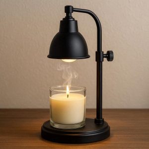 9 Adjustable Metal Candle Warming Lamp For Flameless Scent Diffusion And Safe Tabletop Lighting
